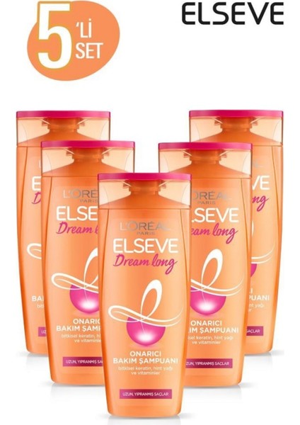 5'li Dream Long Onarıcı Bakım Şampuanı 360 ml Seti 36005237829325