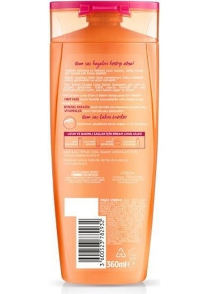 5'li Dream Long Onarıcı Bakım Şampuanı 360 ml Seti 36005237829325 modelleri