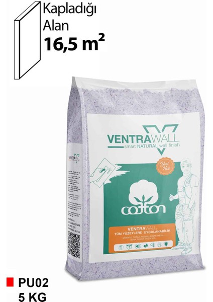 Isı Ve Ses Yalıtımlı Sürülen Duvar Kağıdı | Kendinden Yapışkanlı |Mor |PU02-5 KG |16,5m²