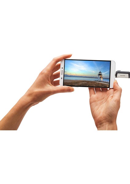 64GB Ultra Dual USB Type-C Usb-C USB 3.1 Otg Flash Sürücü - Siyah (Yurt Dışından)