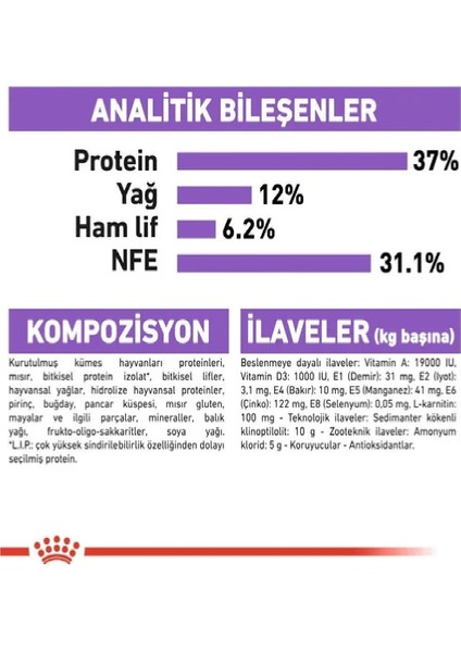 Sterilised 37 Kisirlaştirilmiş Kedi Mamasi 4 kg