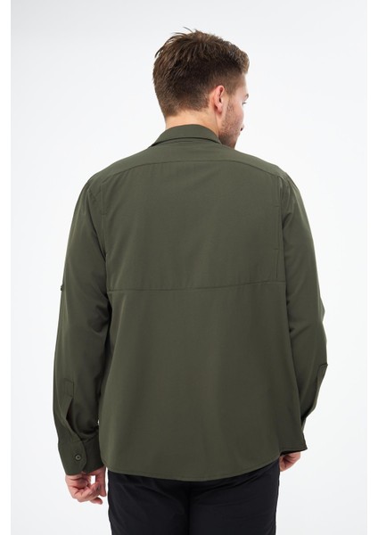 Erkek Yakın Koruma Hava Boşluklu Fonksiyonel Cepli Ayarlanabilir Kollu Tactical Gömlek GM-002