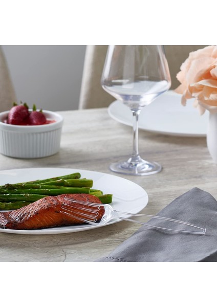 50 Parça Tek Kullanımlık Plastik Çatal - Şeffaf (Yurt Dışından) modelleri