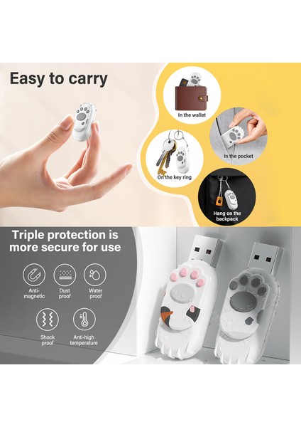 128 GB Sevimli Mini USB Flash Sürücü USB 2.0 - Gri (Yurt Dışından) modelleri