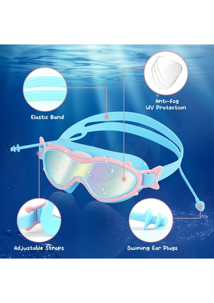 Çocuk Yüzücü Gözlüğü - Mavi (Yurt Dışından)