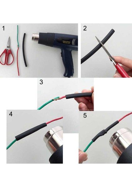 5mm Isıyla Daralan Makaron Polyolefin Shrink Hortum