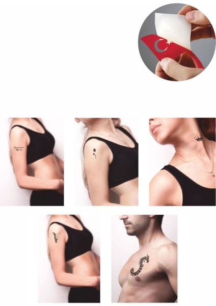 Favori Modeller Hint Kınası ile Geçici Dövme Yapma Seti