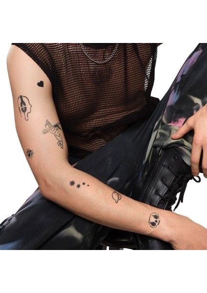 Minimal 27 Desen ve Spray Tattoo Geçici Dövme Seti