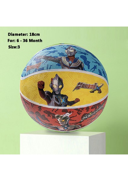18CM 3 Mini Küçük Kauçuk Basketbol Oyunu - Kırmızı (Yurt Dışından)