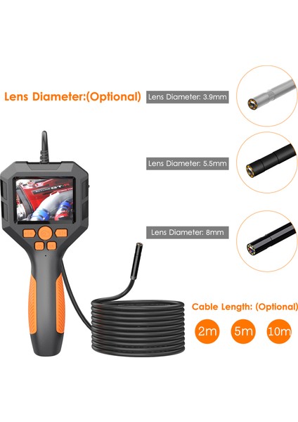 Endüstriyel Endoskop 1080P Dijital Borescope IP68 Suya (Yurt Dışından)