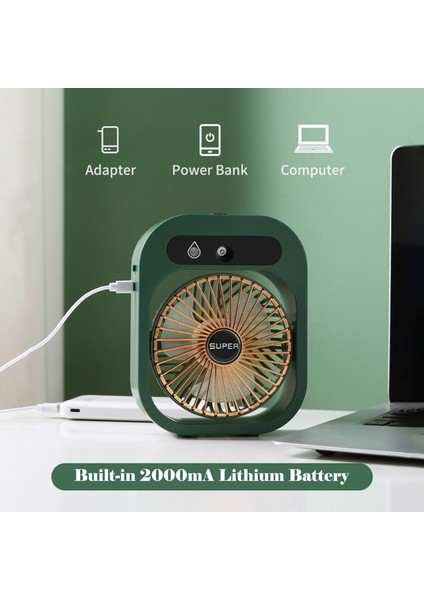 Masa Buğulanma Fanı Soğutma Mister Fan USB Şarj Edilebilir (Yurt Dışından) fiyatları
