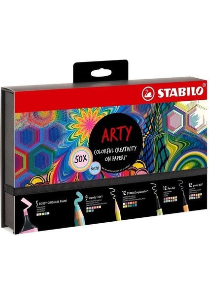 Arty Creative Pastel Boyama Seti 50'li