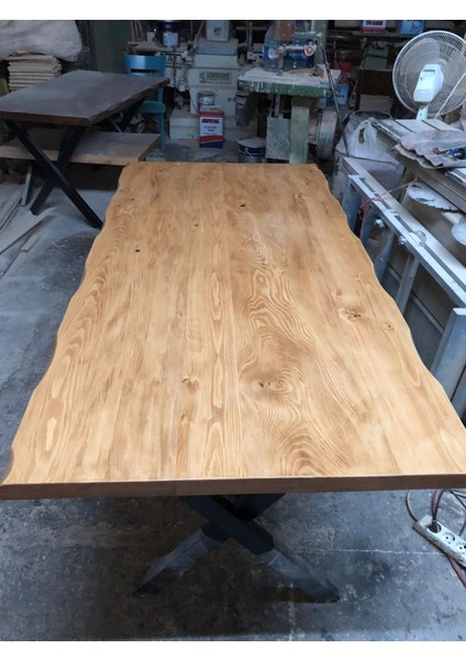 180X80 Doğal Göknar Ağacı Natuel Kayın Yemek Odası Salon Masası