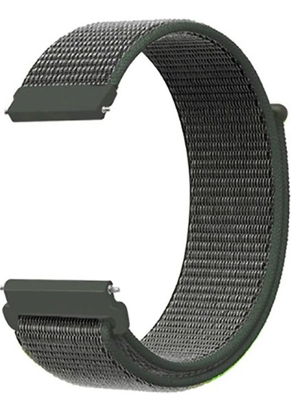 Qcy Watch Gtc Kordon Cırtcırt Kumaş Ayarlanabilir Koyu Yeşil