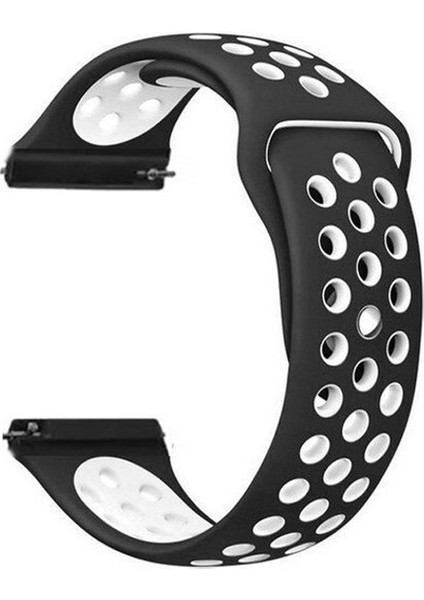 Casestreet Garmin Forerunner 965 010-02809-10 Kordon Delikli Çift Renk Silikon Gri