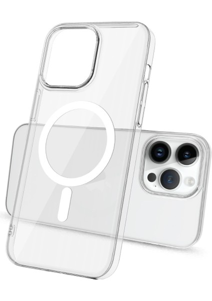 Apple iPhone 14 Pro Max Kılıf Sert Transparan Sert Plastik Pc Arka Porto