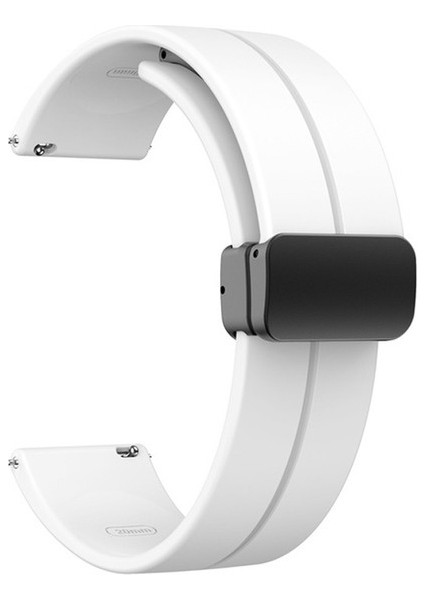 Xiaomi Mibro Air Kordon Silikon Mıknatıslı Ayarlanabilir HS19 Beyaz