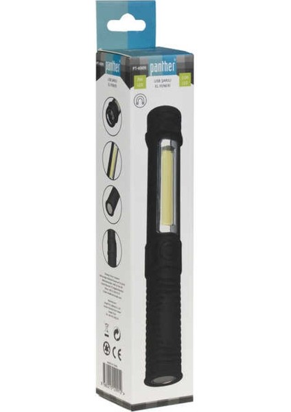 Panther PT-6909 USB Şarjlı El Feneri