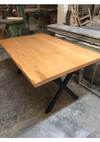 Naturel Kayın Ağacı Kütük Masa 85X140.CM