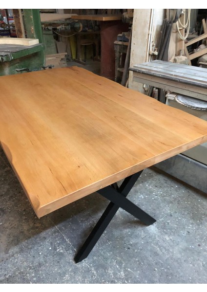 Naturel Kayın Ağacı Kütük Masa 85X140.CM