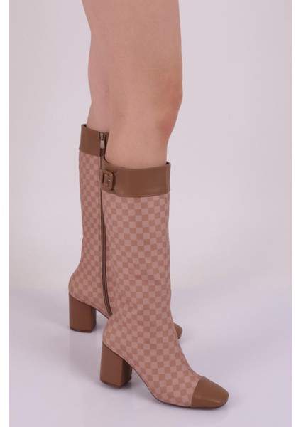 K610-22K Kadin Küt Burun Topuklu Çizme indirimleri