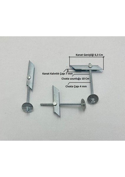 Denge Alçıpan ve Boşluk Dübeli Konteyner Klima Askı Aparatı M4 x 100 mm 1 Adet