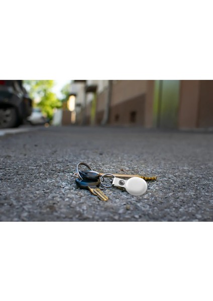 Mitag (3'lü Paket) Apple Uyumlu - Apple MFI Lisanslı-Deri Kılıflı Anahtarlık Konum Takip Cihazı - Beyaz fiyatları