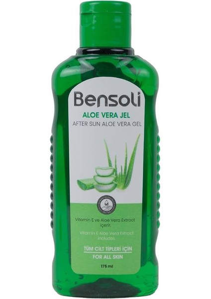 Bensolı Vitamin E ve Alovera Extract Iceren Jel Tüm Cilt Tipleri Için Uygundur 175 ml