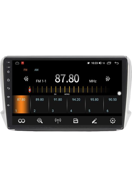 Peugeot 208 Android 12 Multimedya Carplay 8gb Ram + 128GB HDD Navigasyon Ekran