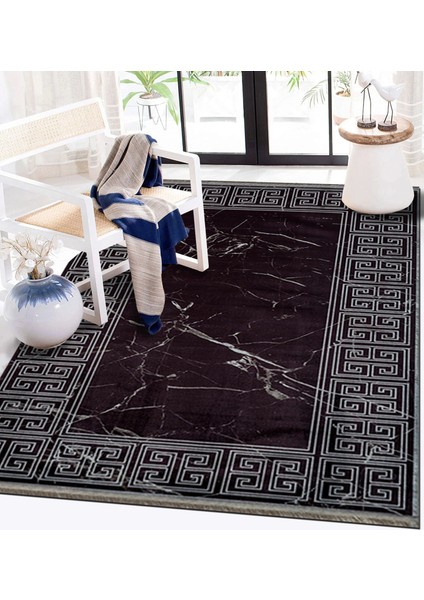 Işık Kadife Velvet PS451 Dekoratif Yıkanabilir Kaymaz Taban Kilim