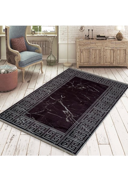 Işık Kadife Velvet PS451 Dekoratif Yıkanabilir Kaymaz Taban Kilim