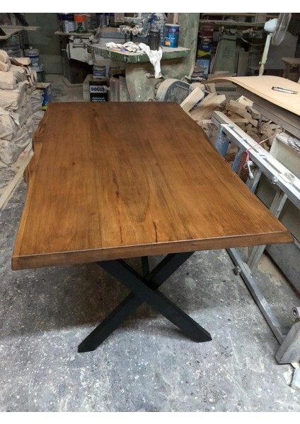 Ceviz Rengi Kütük Masa 140X80.CM modelleri