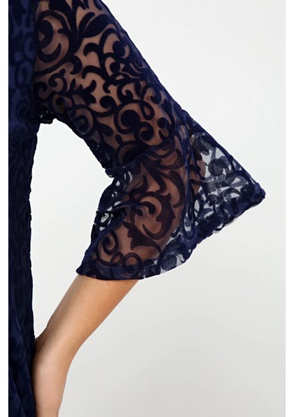 Ispanyol Kol Büyük Beden Abiye Elbise 19A-2166 fiyatları