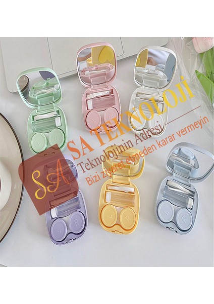 Lens Kutusu Set Aynalı Kalpli(Kalpli)