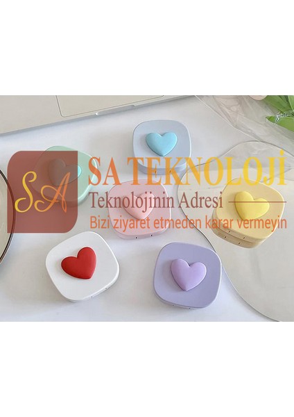Lens Kutusu Set Aynalı Kalpli(Kalpli)