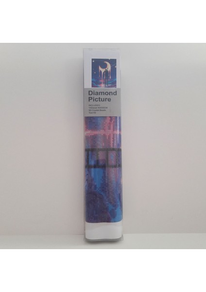 5d Elmas Taş Işleme Kiti 40X50 cm Ayı Boyayan Çocuk Desen