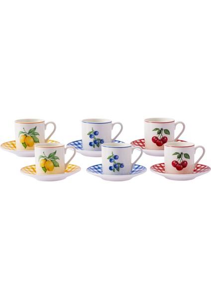 Piknik 6 Kişilik Kahve Fincan Takımı 80 ml