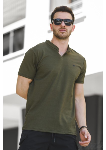 Dino V Hakim Yaka Petek Kumaş Erkek Tshirt modelleri