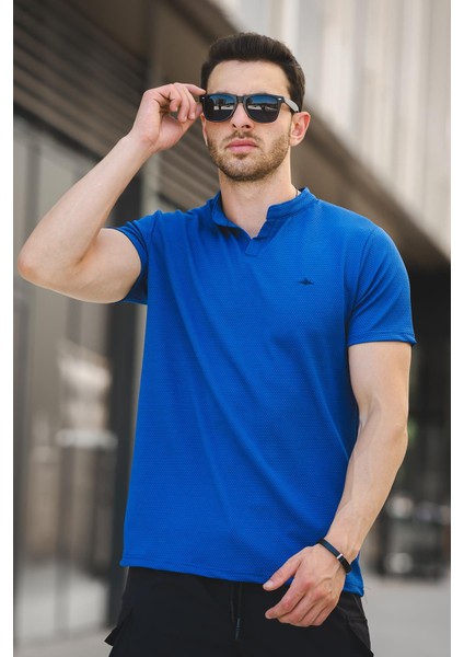 Dino V Hakim Yaka Petek Kumaş Erkek Tshirt