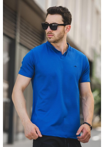 Dino V Hakim Yaka Petek Kumaş Erkek Tshirt modelleri