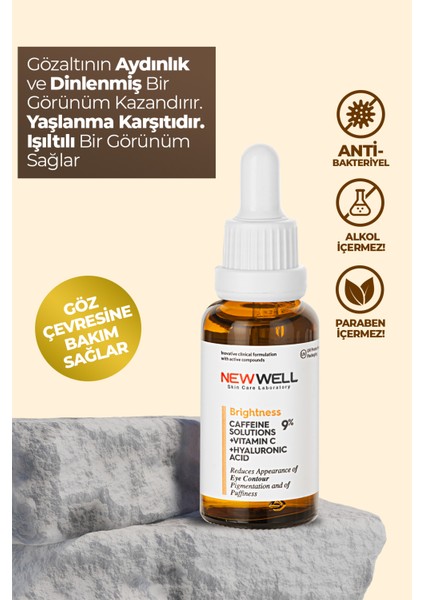 Torbalanma ve Morluk Karşıtı Aydınlatıcı Kafein Göz Altı Serumu 30 ML