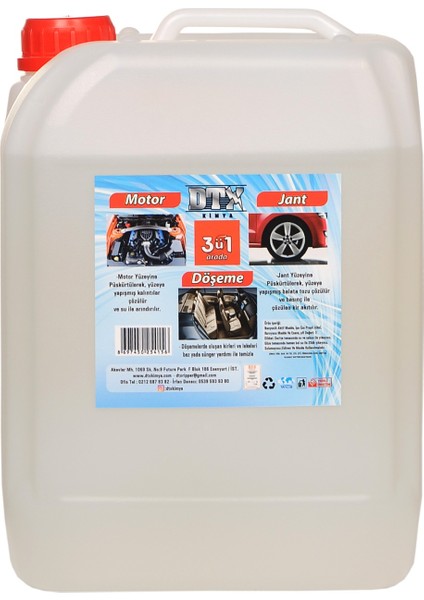 Kostiksiz Motor Jant ve Döşeme Temizleyici 1/1-3 Konsantre 20/22 Lt
