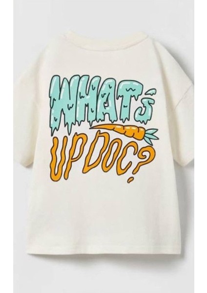 3945 %100 Pamulu Erkek Çocuk Baskılı Şort Takım - Krem - 2-3 Yaş fiyatları