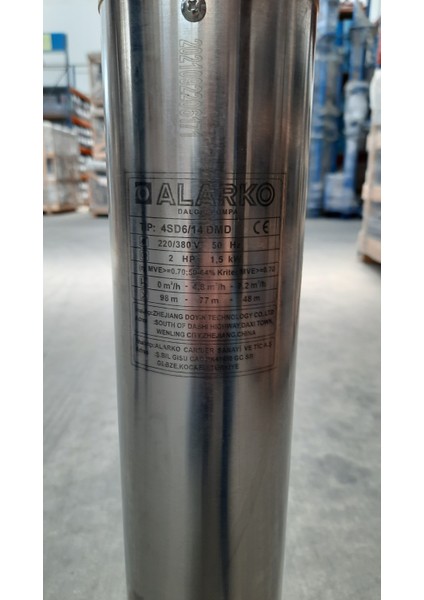 4sdm6 14 2hp 4'' Derin Kuyu Dalgıç Motor ve Pompa modelleri