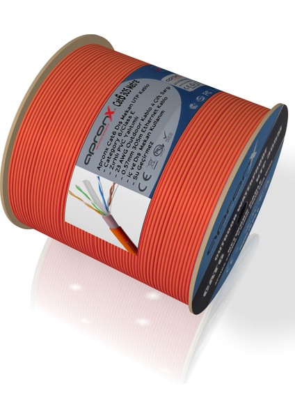 Cat6 23AWG 305M Outdoor 0,57MM Turuncu Utp Kablo