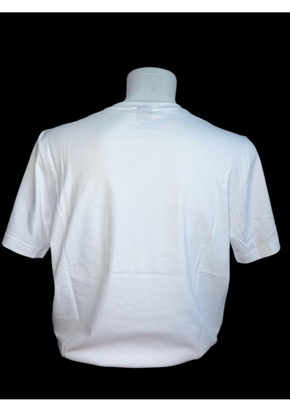 3D Print Erkek O Yaka 100 % Pamukt-Shirt
