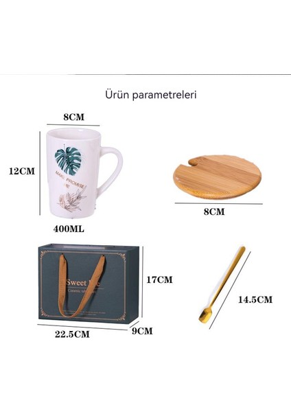 Enjoy Home Kaşık Kapaklı Seramik Kupa Kupa (Yurt Dışından) fırsatları