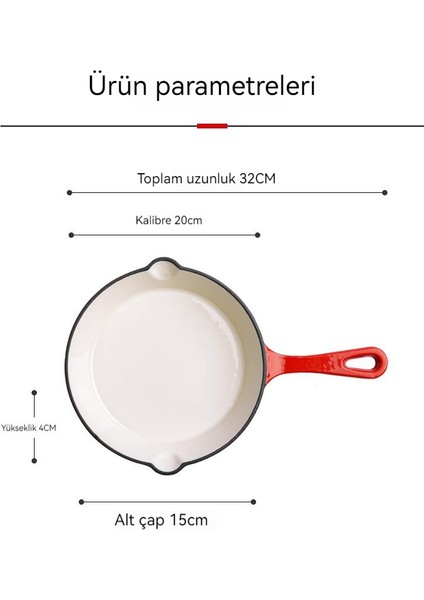 Enjoy Home Emaye Düz Tabanlı Yapışmaz Tava Ev Küçük Kızartma Tavası Indüksiyon Ocak Gaz Sobası Genellikle Uygulanabilir (Yurt Dışından) fiyatları