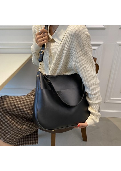 Enjoy Home Büyük Kapasiteli Kadın Çantası Moda Retro Postacı Çantası (Yurt Dışından)