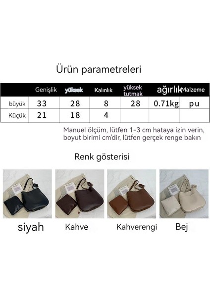 Enjoy Home Büyük Kapasiteli Kadın Çantası Moda Retro Postacı Çantası (Yurt Dışından)